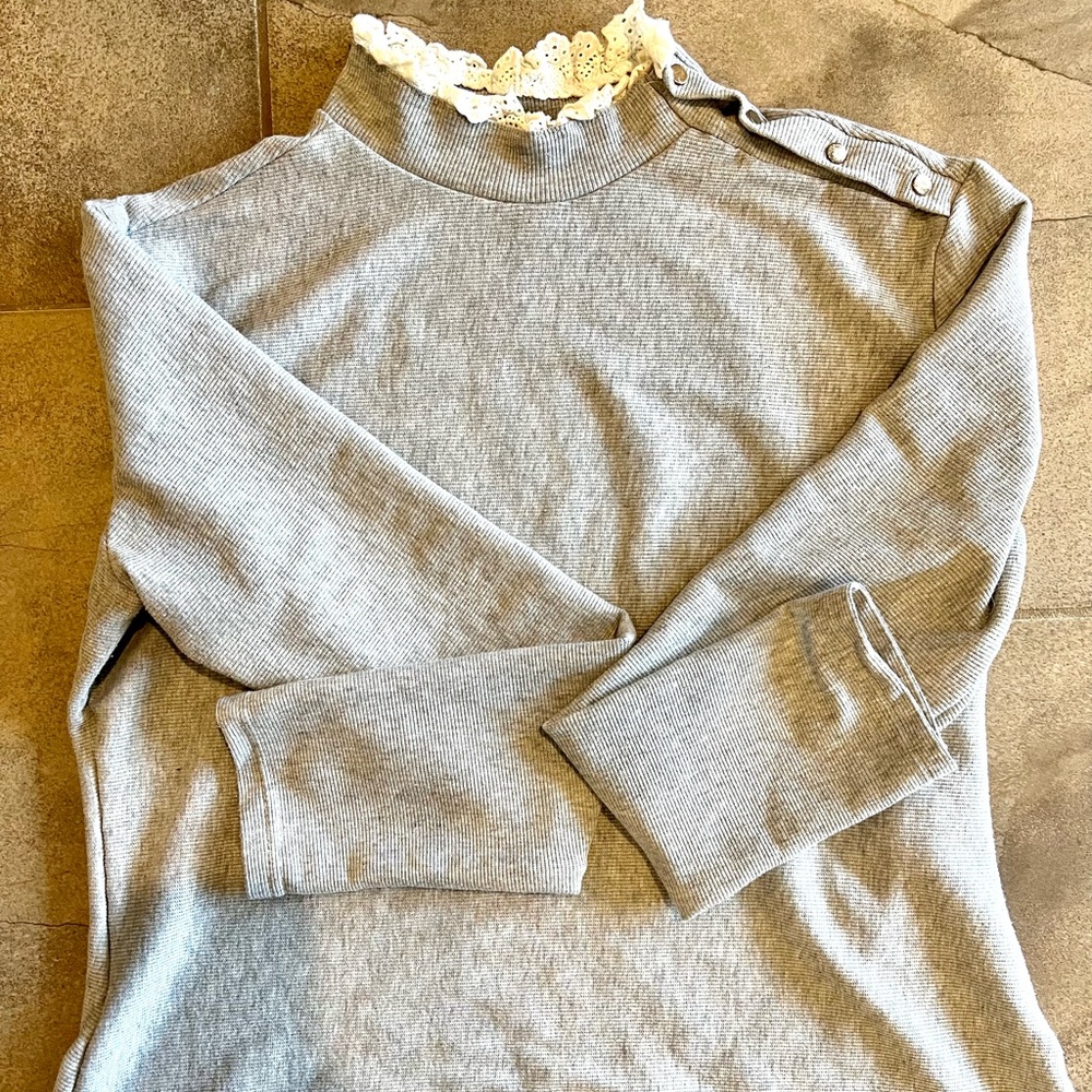 Grey collared shirt